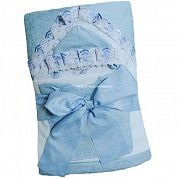 "МоёДитё" комплект на выписку из 6 предметов голубой 135С-2Ш (зима) "Вербена"