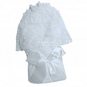"МоёДитё" комплект нарядный для новорождённого из 5 предметов белый 134-2Ш (зима) "Вербена"