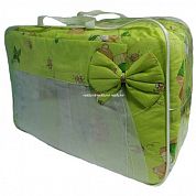 "МоёДитё" комплект для детской кроватки салатовый А40 "Эрика"